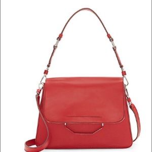Louise & Cie red leather shoulder bag